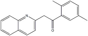 1-(2,5-dimethylphenyl)-2-(quinolin-2-yl)ethan-1-one Struktur