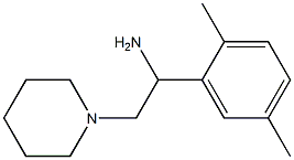 1-(2,5-dimethylphenyl)-2-piperidin-1-ylethanamine Struktur