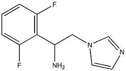 1-(2,6-difluorophenyl)-2-(1H-imidazol-1-yl)ethanamine Struktur