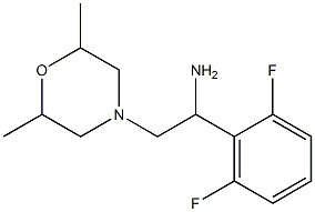 1-(2,6-difluorophenyl)-2-(2,6-dimethylmorpholin-4-yl)ethanamine Struktur