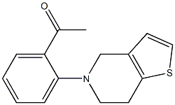 1-(2-{4H,5H,6H,7H-thieno[3,2-c]pyridin-5-yl}phenyl)ethan-1-one Struktur