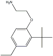 1-(2-aminoethoxy)-2-tert-butyl-4-ethylbenzene Struktur