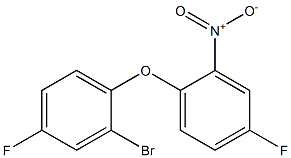 1-(2-bromo-4-fluorophenoxy)-4-fluoro-2-nitrobenzene Struktur