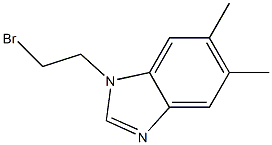 1-(2-bromoethyl)-5,6-dimethyl-1H-benzimidazole Struktur