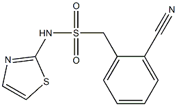 1-(2-cyanophenyl)-N-(1,3-thiazol-2-yl)methanesulfonamide Struktur