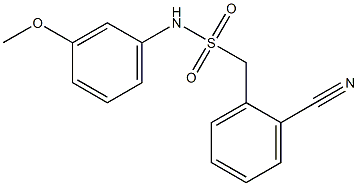 1-(2-cyanophenyl)-N-(3-methoxyphenyl)methanesulfonamide Struktur