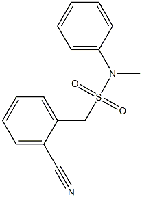 1-(2-cyanophenyl)-N-methyl-N-phenylmethanesulfonamide Struktur