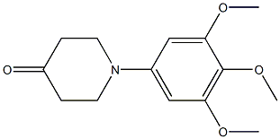 1-(3,4,5-trimethoxyphenyl)piperidin-4-one Struktur