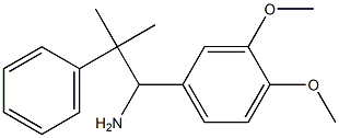 1-(3,4-dimethoxyphenyl)-2-methyl-2-phenylpropan-1-amine Struktur