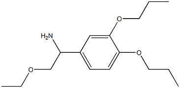 1-(3,4-dipropoxyphenyl)-2-ethoxyethanamine Struktur