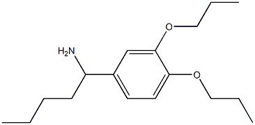 1-(3,4-dipropoxyphenyl)pentan-1-amine Struktur