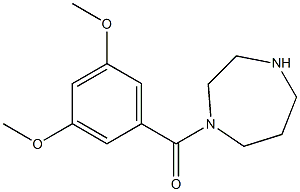 1-(3,5-dimethoxybenzoyl)-1,4-diazepane Struktur