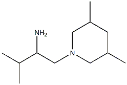 1-(3,5-dimethylpiperidin-1-yl)-3-methylbutan-2-amine Struktur