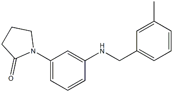 1-(3-{[(3-methylphenyl)methyl]amino}phenyl)pyrrolidin-2-one Struktur