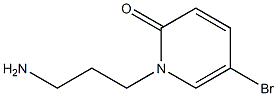 1-(3-aminopropyl)-5-bromopyridin-2(1H)-one Struktur