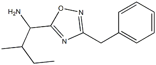 1-(3-benzyl-1,2,4-oxadiazol-5-yl)-2-methylbutan-1-amine Struktur