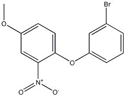 1-(3-bromophenoxy)-4-methoxy-2-nitrobenzene Struktur