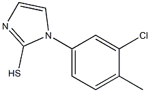 1-(3-chloro-4-methylphenyl)-1H-imidazole-2-thiol Struktur