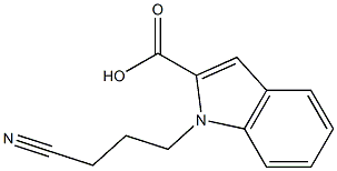 1-(3-cyanopropyl)-1H-indole-2-carboxylic acid Struktur