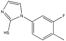 1-(3-fluoro-4-methylphenyl)-1H-imidazole-2-thiol Struktur