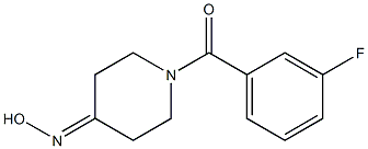 1-(3-fluorobenzoyl)piperidin-4-one oxime Struktur