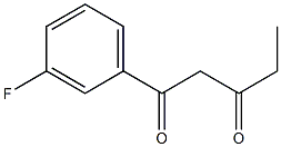 1-(3-fluorophenyl)pentane-1,3-dione Struktur