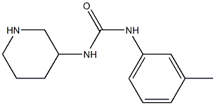 1-(3-methylphenyl)-3-piperidin-3-ylurea Struktur