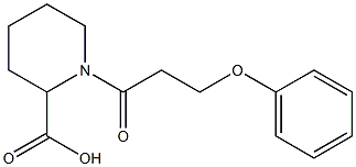 1-(3-phenoxypropanoyl)piperidine-2-carboxylic acid Struktur