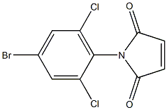 1-(4-bromo-2,6-dichlorophenyl)-2,5-dihydro-1H-pyrrole-2,5-dione Struktur