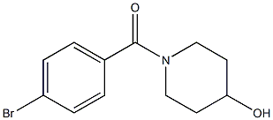 1-(4-bromobenzoyl)piperidin-4-ol Struktur