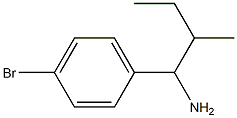 1-(4-bromophenyl)-2-methylbutan-1-amine Struktur