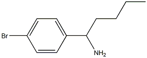 1-(4-bromophenyl)pentan-1-amine Struktur