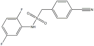 1-(4-cyanophenyl)-N-(2,5-difluorophenyl)methanesulfonamide Struktur