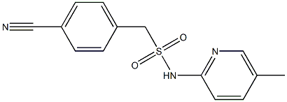 1-(4-cyanophenyl)-N-(5-methylpyridin-2-yl)methanesulfonamide Struktur