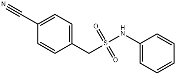 1-(4-cyanophenyl)-N-phenylmethanesulfonamide Struktur