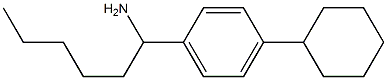 1-(4-cyclohexylphenyl)hexan-1-amine Struktur