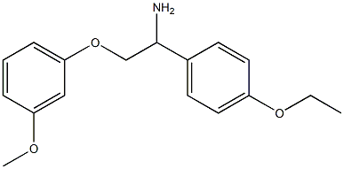 1-(4-ethoxyphenyl)-2-(3-methoxyphenoxy)ethanamine Struktur