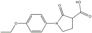 1-(4-ethoxyphenyl)-2-oxopyrrolidine-3-carboxylic acid Struktur