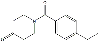 1-(4-ethylbenzoyl)piperidin-4-one Struktur