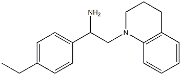 1-(4-ethylphenyl)-2-(1,2,3,4-tetrahydroquinolin-1-yl)ethan-1-amine Struktur