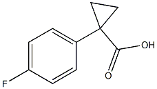 1-(4-fluorophenyl)cyclopropane-1-carboxylic acid Struktur