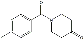 1-(4-methylbenzoyl)piperidin-4-one Struktur