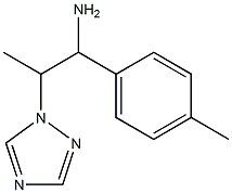 1-(4-methylphenyl)-2-(1H-1,2,4-triazol-1-yl)propan-1-amine Struktur