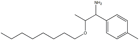 1-(4-methylphenyl)-2-(octyloxy)propan-1-amine Struktur