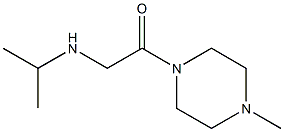 1-(4-methylpiperazin-1-yl)-2-(propan-2-ylamino)ethan-1-one Struktur