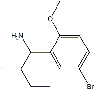 1-(5-bromo-2-methoxyphenyl)-2-methylbutan-1-amine Struktur