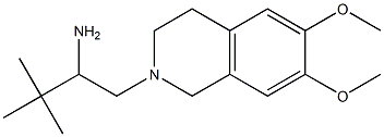 1-(6,7-dimethoxy-1,2,3,4-tetrahydroisoquinolin-2-yl)-3,3-dimethylbutan-2-amine Struktur