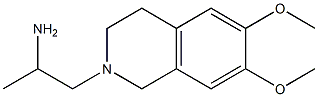 1-(6,7-dimethoxy-1,2,3,4-tetrahydroisoquinolin-2-yl)propan-2-amine Struktur