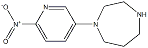 1-(6-nitropyridin-3-yl)-1,4-diazepane Struktur