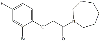 1-(azepan-1-yl)-2-(2-bromo-4-fluorophenoxy)ethan-1-one Struktur